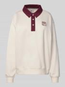 FILA Loose Fit Sweatshirt Modell 'LAGRIO' in Offwhite Melange, Größe L