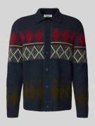 Marc O'Polo Denim Relaxed Fit Strickjacke aus Schurwoll-Mix mit Mohair...