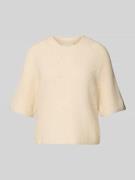 MSCH Copenhagen Strickshirt mit Woll-Anteil Modell 'Milania" in Beige,...