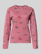 Jake*s Casual Relaxed Fit Pyjama-Oberteil mit Allover-Motiv-Print in A...