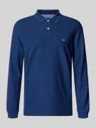 Fynch-Hatton Regular Fit Poloshirt mit Logo-Stitching in Dunkelblau, G...