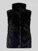 monari Weste mit Kunstfellbesatz in Black, Größe 42