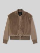 BOSS Regular Fit Bomberjacke mit abnehmbarer Weste aus Kunstfell in Mu...