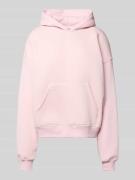 Gina Tricot Oversized Hoodie mit Kapuze in Rosa, Größe L