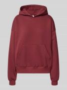 Gina Tricot Oversized Hoodie mit Kapuze in Bordeaux, Größe L