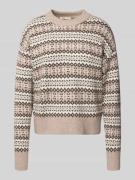 Levi's® Strickpullover mit gerippten Abschlüssen Modell 'INES' in Beig...