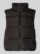 Pieces Regular Fit Steppweste mit Stehkragen Modell 'BEE NEW' in BLACK...