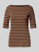 Lauren Ralph Lauren T-Shirt mit 1/2-Ärmel Modell 'JUDY' in Cognac Mela...