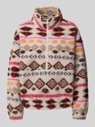 Only Regular Fit Troyer in Teddyfell-Optik Modell 'JANNE' in Offwhite,...