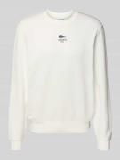 Lacoste Regular Fit Sweatshirt aus reiner Baumwolle in Offwhite, Größe...