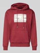 Tom Tailor Denim Regular Fit Hoodie aus Baumwoll-Mix in Rostrot, Größe...