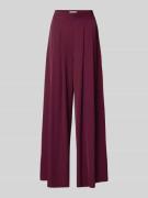 Rinascimento Wide Leg Hose mit Raffungen in Bordeaux, Größe S