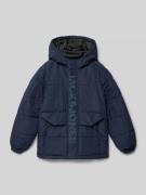 Jack & Jones Steppjacke mit Kapuze in Marine, Größe 164