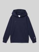 CHAMPION Regular Fit Hoodie mit Logo-Stitching Modell 'Icons' in Marin...