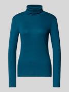 Tom Tailor Regular Fit Langarmshirt aus Baumwoll-Mix mit Rollkragen in...