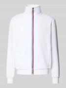 Tommy Hilfiger Regular Fit Sweatjacke aus Baumwoll-Mix in Weiss, Größe...
