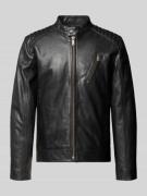 Strellson Regular Fit Lederjacke aus Lammnappa Modell 'PIERS' in Black...