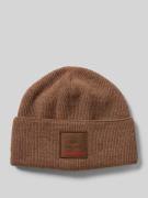 FIRE + ICE Strickmütze aus Schurwoll-Mix Modell 'TAREK' in Hellbraun, ...