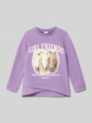 s.Oliver RED LABEL Regular Fit Sweatshirt aus Baumwoll-Mix in Lavender...