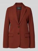 s.Oliver BLACK LABEL Regular Fit Blazer aus Twill in Rostrot, Größe 38