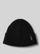 Barts Beanie mit Label-Detail Modell 'SUMTER' in Black, Größe 1