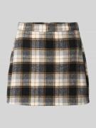 Vero Moda Regular Fit Mini-Rock mit Karomuster Modell 'NAYA' in Offwhi...