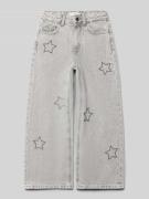 Mango Jeans mit 5-Pocket-Design in Mittelgrau, Größe 158