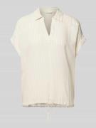 Tom Tailor Blusenshirt mit Tunnelzug am Bund in Beige, Größe 38
