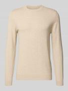 MCNEAL Strickpullover mit Kaschmir-Anteil in Sand Melange, Größe XXL