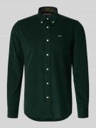 Barbour Tailored Fit Freizeithemd aus reiner Baumwolle in Oliv Melange...