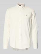 Tommy Hilfiger Regular Fit Cord-Hemd aus reiner Baumwolle in Offwhite,...