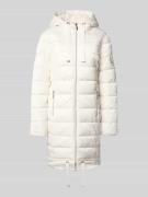 monari Regular Fit Steppmantel mit Tunnelzug in Offwhite, Größe 36