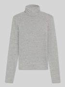 BOSS Orange Slim Fit Langarmshirt aus Lyocell-Mix in Hellgrau, Größe X...