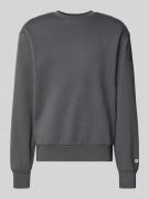 CHAMPION Sweatshirt mit Label-Stitching in Anthrazit, Größe L