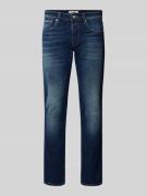 Replay Straight Fit Jeans im Used-Look Modell 'GROVER' in Jeansblau, G...