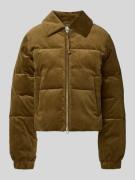 Marc O'Polo Denim Boxy Fit Steppjacke aus Baumwoll-Cord in Khaki, Größ...