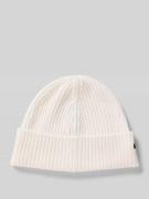 Lacoste Mütze aus reiner Wolle in Offwhite, Größe 1