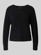Marc Cain Strickpullover aus Schurwoll-Kaschmir-Mix in Black, Größe 36