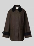 Selected Femme Regular Fit Jacke aus gewachster reiner Baumwolle Model...