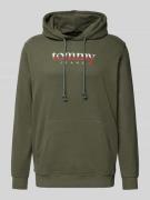 Tommy Jeans Regular Fit Hoodie aus reiner Baumwolle in Dunkelgruen, Gr...