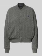 Polo Ralph Lauren Regular Fit Bomberjacke mit Kaschmir-Anteil in Stric...