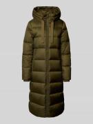 Marc O'Polo Regular Fit Daunenmantel mit Kapuze in Oliv, Größe 34