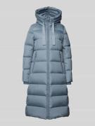 Marc O'Polo Regular Fit Daunenmantel mit Kapuze in Rauchblau, Größe 34