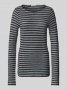 Marc O'Polo Slim Fit Langarmshirt aus reiner Baumwolle in Anthrazit, G...