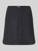 ICHI Minirock mit Woll-Anteil Modell 'WOOLY' in Dunkelgrau, Größe 34