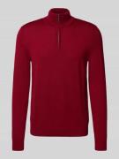 JOOP! Collection Strickpullover aus Schurwolle mit Troyer-Kragen Model...