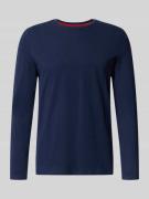 Christian Berg Men Longsleeve mit geripptem Rundhalsausschnitt in Mari...