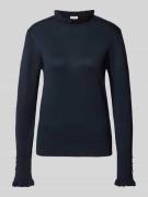 FREE/QUENT Regular Fit Longsleeve aus Viskose-Mix Modell 'Katie' in Ma...