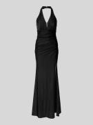 Mascara Abendkleid mit Nahtreißverschluss in Black, Größe 32