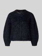 Luisa Cerano Strickjacke mit Rundhalsausschnitt in Black, Größe 38